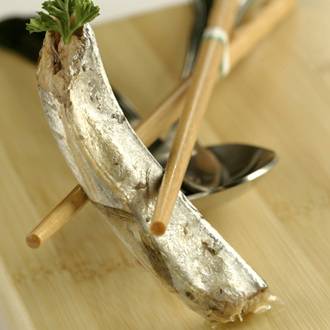 Agujas en aceite de oliva